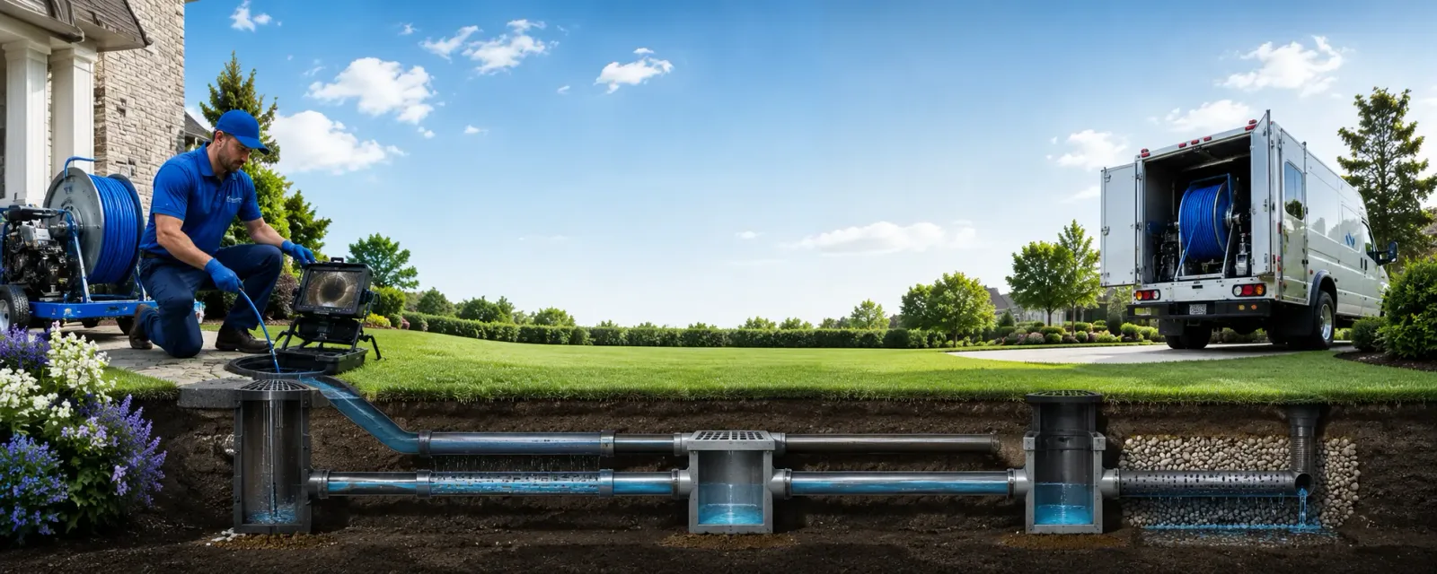Outdoor drain cleaning information for Glen Ridge, NJ